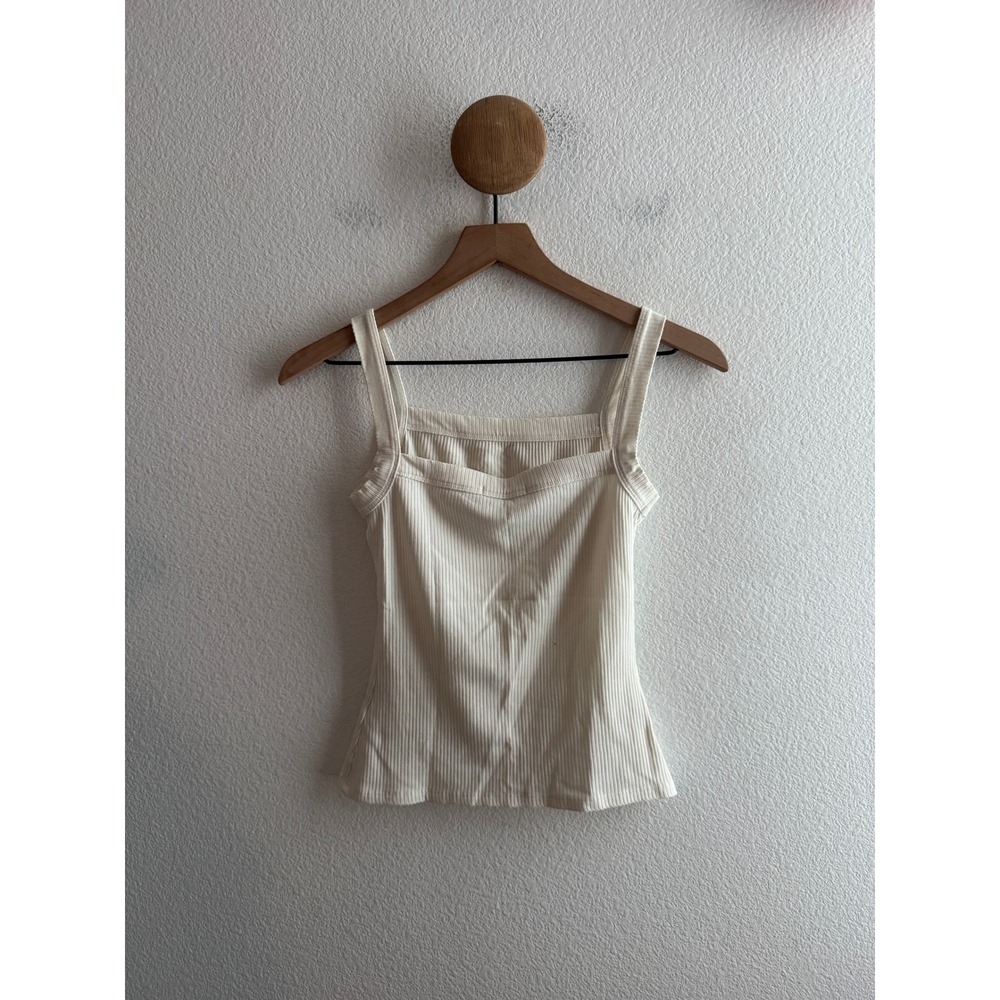 Reformation Ribbed Tank Top Square Neck Size Small - Picture 4 of 6